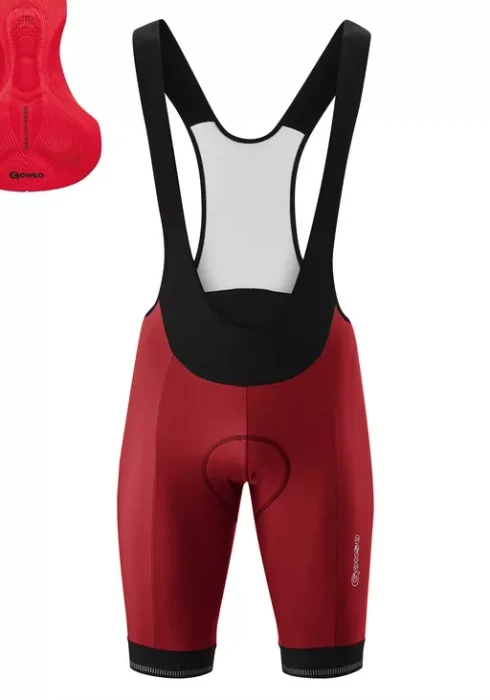 Gonso Sitivo Bib Fahrradhose kurz pomegranate juice/fire (Herren)