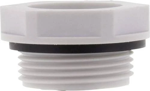 Wiska KRM 40/25 EADR 40 LG Reduzierung Kunststoff mit Anschlussgewindedichtring, RAL 7035, M40 / M25