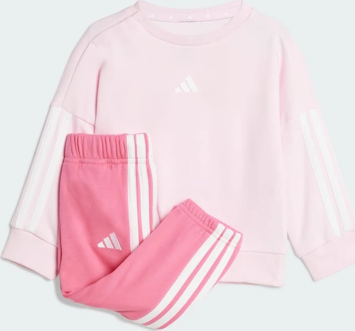 adidas Essentials Trainingsanzug clear pink/white (Junior)