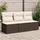 vidaXL Gartensofa/Gartenbox mit Kissen 165cm 3-Sitzer braun (366219)