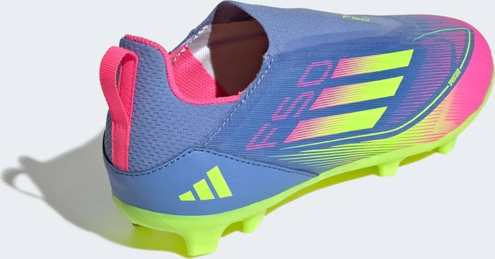 adidas F50 League Laceless FG/MG blue fusion/lucid lemon/lucid pink (Junior)