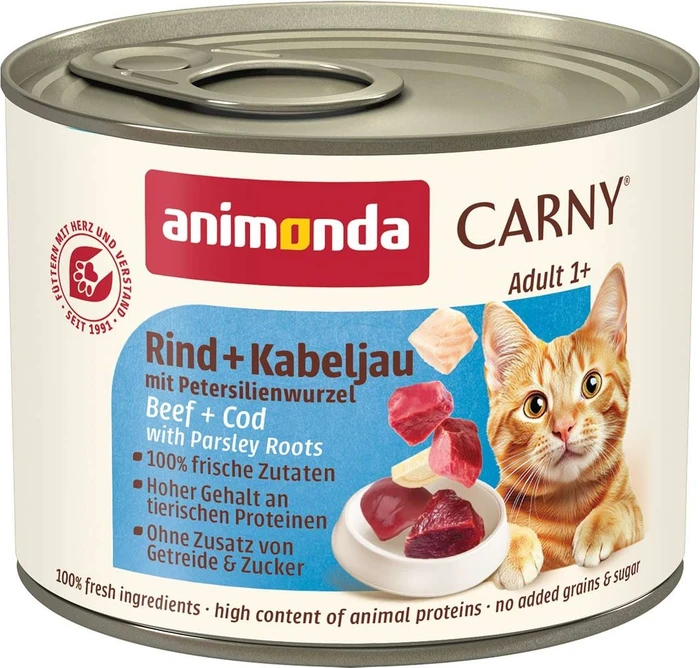 animonda Carny Rind und Kabeljau, 4.80kg (24x 200g)
