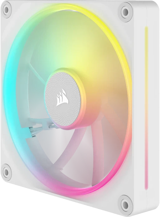 Corsair iCUE LX140 RGB Fan Starter Kit, weiß, LED-Steuerung, 140mm, 2er-Pack