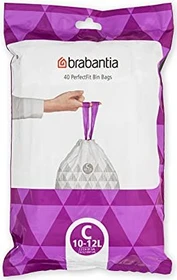 Brabantia PerfectFit Müllbeutel Typ C 10-12l, 40 Stück