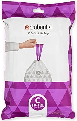 Brabantia PerfectFit Müllbeutel Typ C 10-12l, 40 Stück
