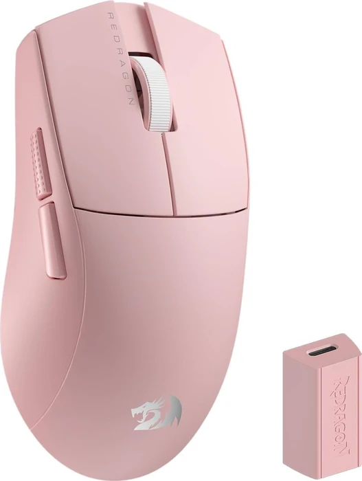 Redragon M916 K1NG Pro 4K Wireless Gaming Mouse pink, USB/Bluetooth