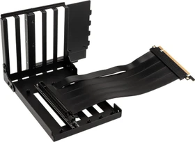 Lian Li Riser Card, inkl. PCI-Slot Blende, gewinkelt, PCIe 4.0, 200mm, schwarz