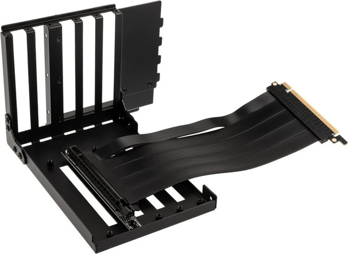 Lian Li Riser Card, inkl. PCI-Slot Blende, gewinkelt, PCIe 4.0, 200mm, schwarz