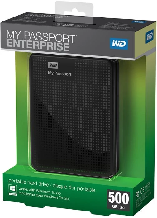 Western Digital WD My Passport Enterprise schwarz 500GB, USB 3.0 Micro-B