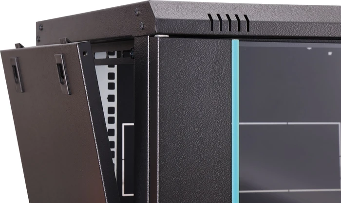 Digitus Dynamic-N Serie 19" Wandgehäuse 7HE, unmontiert, Sicherheitsglastür, IP2X, RAL 9005, 450mm tief