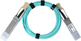 BlueOptics Aktives Optisches Kabel 100GBase 1m LAN-DAC, Lichtwellenleiter-Duplex, QSFP28, blau (BO282803L1M-BO)