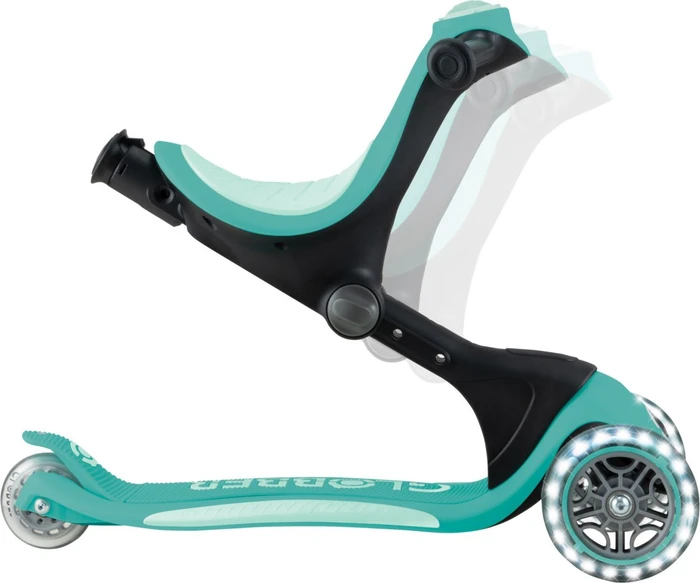 Globber Go Up Deluxe Lights Kickboard dark mint