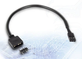 Inter-Tech Kabel 3-Pin ARGB auf 3-Pin VDG, 20cm (88885550)
