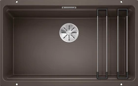 Blanco Etagon 700-U InFino Unterbau Becken mittig cafe