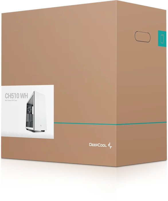 DeepCool CH510, weiß, Glasfenster