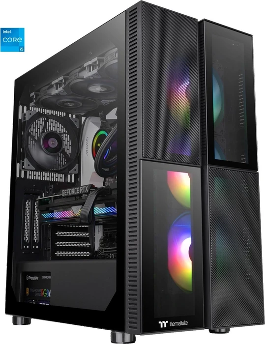 Thermaltake Telesto, schwarz, Core i5-12600, 16GB RAM, 1TB SSD, GeForce RTX 3080