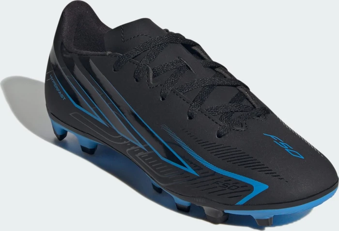 adidas F50 Hyperfast Club FG/MG core black/lucid ray blue (Junior)