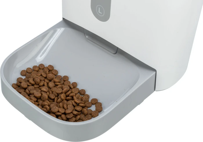 Trixie TX8 2.0 Smart Futterautomat, max. 4 Mahlzeiten pro Tag, Timer, Lautsprecher, 4.5l, weiß