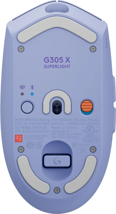 Logitech G305 X Superlight Lightspeed, Lilac, USB/Bluetooth