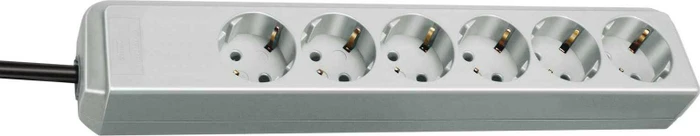 Brennenstuhl Eco-Line, 6-fach, 1.5m, grau