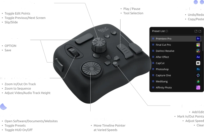 TourBox NEO Editing Controller, schwarz, USB-C