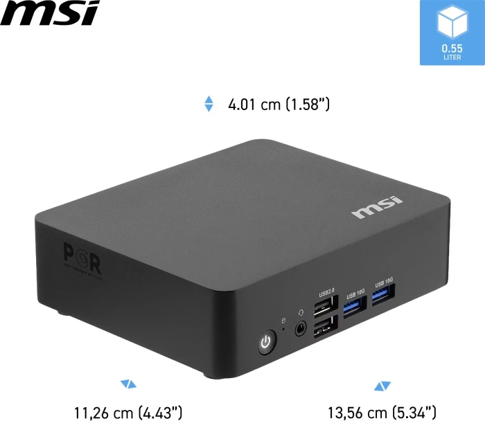 MSI Cubi NUC TWG S-006XAT, schwarz, N150, 8GB RAM, 512GB SSD