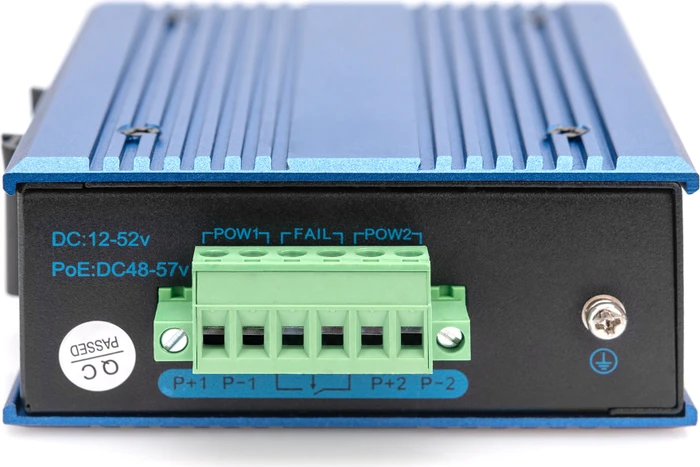 Digitus DN-65 Industrial Railmount Switch, 4x RJ-45, 1x SFP