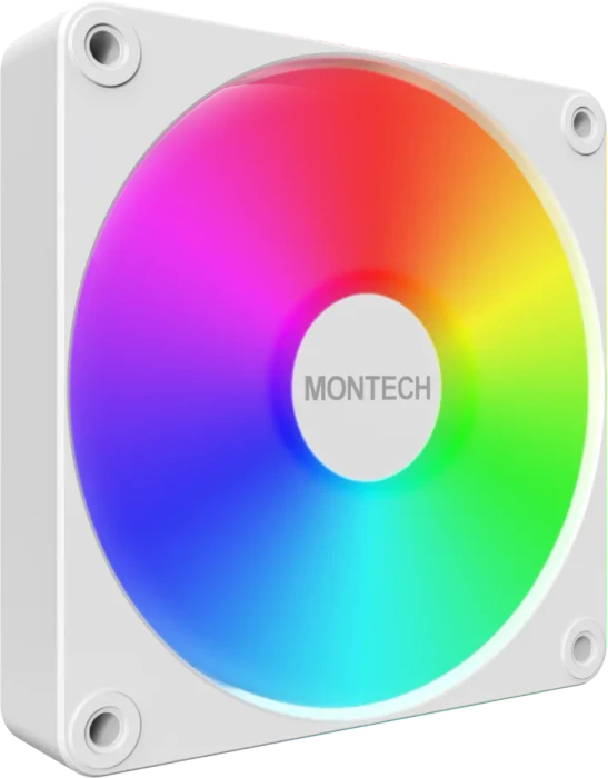 Montech GF120R V2 ARGB, weiß, Lüftersteuerung, 120mm, 3er-Pack