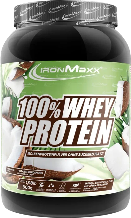IronMaxx 100% Whey Protein Pistazie-Kokos 900g