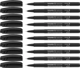 Schneider Topball 845 Tintenroller (Mine) schwarz, 10er-Pack