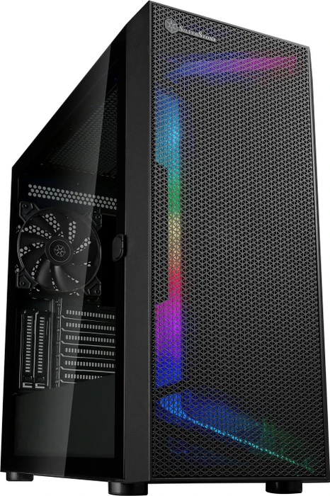 SilverStone Seta H1, schwarz, Glasfenster