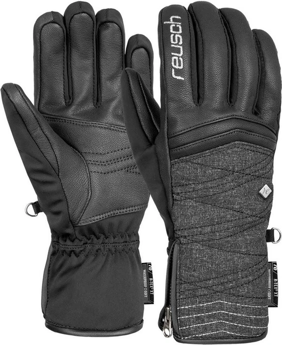 Reusch Amelie R-Tex XT Skihandschuhe black melange/silver (Damen)