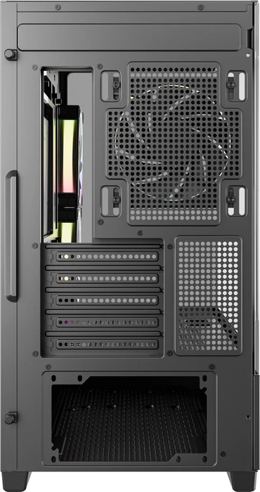 DeepCool CG380U 3F, schwarz, Glasfenster