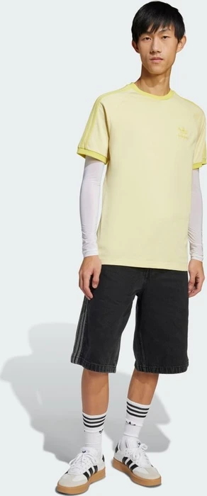 adidas Adicolor Classics 3-Streifen T-Shirt kurzarm powder yellow (Herren)