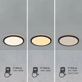 Nordlux Oja LED-Deckenleuchte schwarz