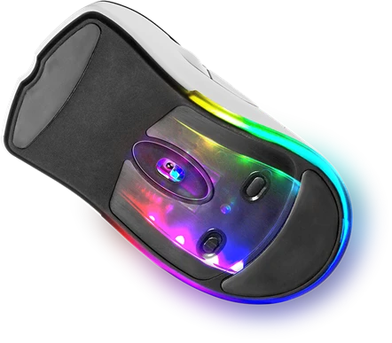 Deltaco DM430 Wireless Gaming Mouse weiß, USB