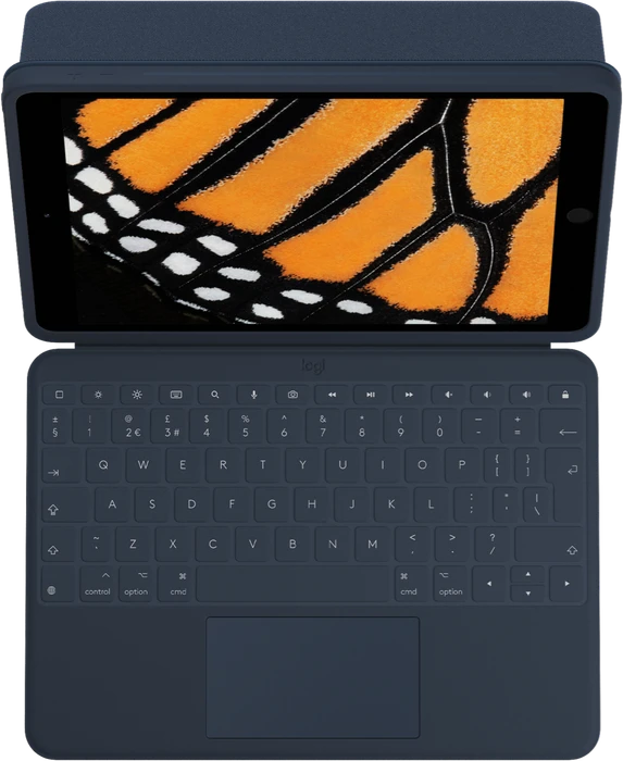 Logitech Rugged Combo 3 Touch für iPad 7/iPad 8/iPad 9, blau, US
