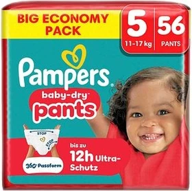 Pampers Baby-Dry pants Gr.5 Einwegwindel, 12-17kg, 56 Stück