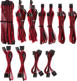 Corsair PSU Cable Kit Type 4 - Pro Kit - Gen4, schwarz/rot