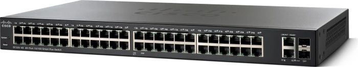 Cisco SF220 Rackmount Smart Switch, 48x RJ-45, 2x RJ-45/SFP