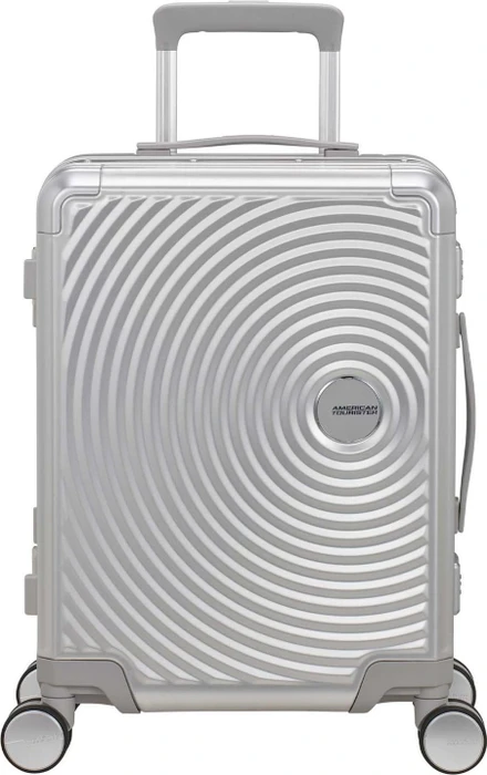 American Tourister Soundbox Spinner Alu S silver