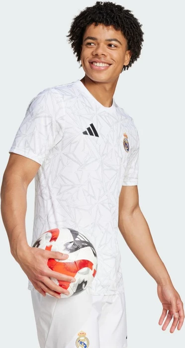 adidas Real Madrid Pre-Match Trikot kurzarm white/clear grey (Herren)