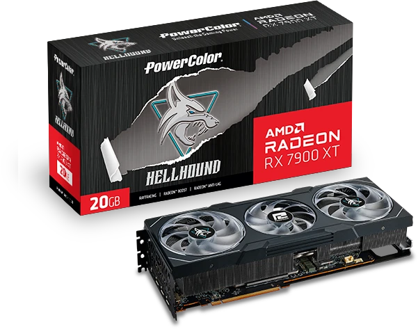 PowerColor Hellhound Radeon RX 7900 XT, 20GB GDDR6, HDMI, 3x DP