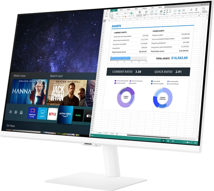 Samsung Smart Monitor M5 M50A, weiß, 27"