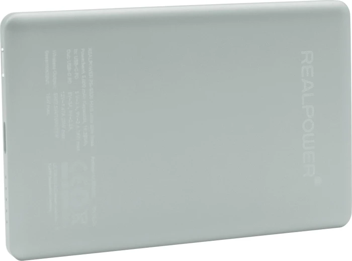 Ultron Powerbank RealPower PB-5000 MAG Ultra Slim silber/schwarz