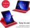 Cadorabo Schutzhülle 360° für Fire HD 10 2017 (7. Generation), rot Vorschaubild