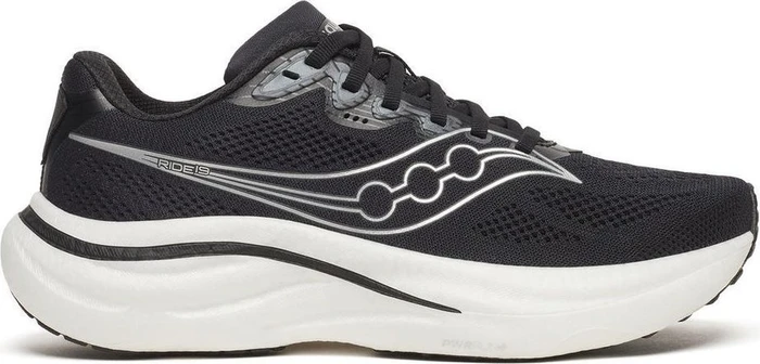 Saucony Ride 19 Wide schwarz/silber (Damen)