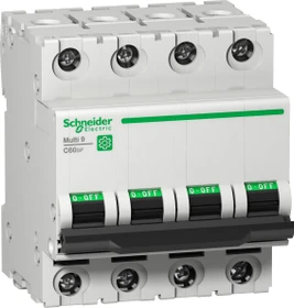 Schneider Electric Multi 9 OEM LS-Schalter C60SP 4-polig 10A B-Char. 10kA 480Y/277V UL1077