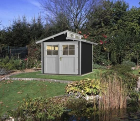 Weka 226 235x239cm Gerätehaus anthrazit
