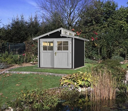 Weka 226 235x239cm Gerätehaus anthrazit